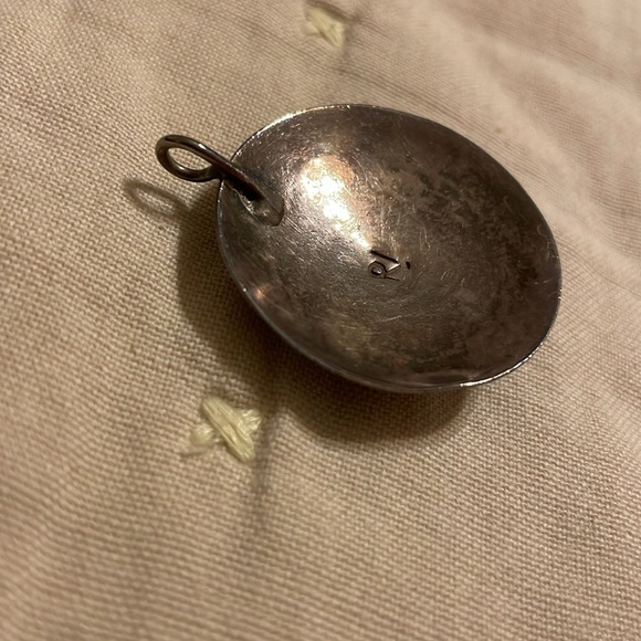 Vintage Navajo Roy Vandever Turquoise Coral Sterling Silver Pendant - Picture 7 of 8